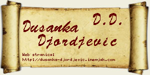 Dušanka Đorđević vizit kartica